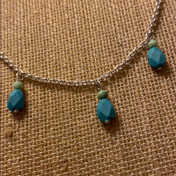 NEW lucky layers triple strand blue bead necklace - Picture 6 of 10